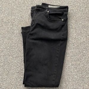 Black denim pants
